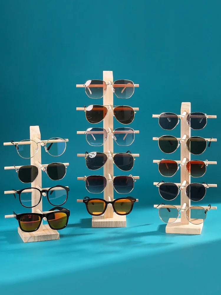 Solid wood glasses display rack jewelry rack sunglasses sunglasses storage rack myopia glasses display rack