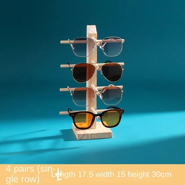 Solid wood glasses display rack jewelry rack sunglasses sunglasses storage rack myopia glasses display rack