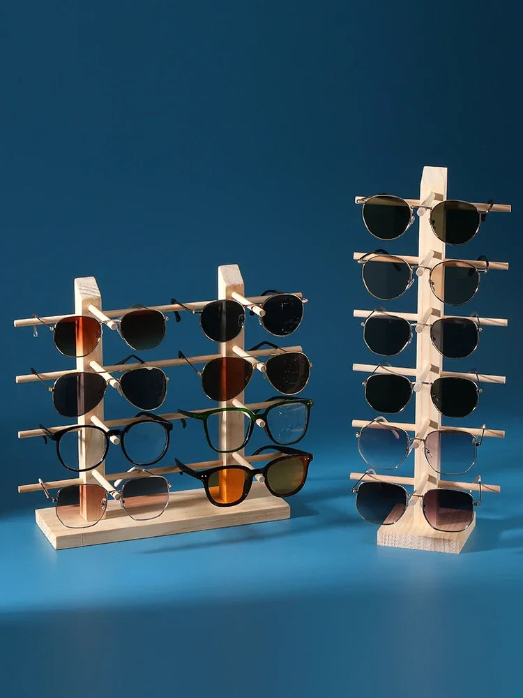 Solid wood glasses display rack jewelry rack sunglasses sunglasses storage rack myopia glasses display rack