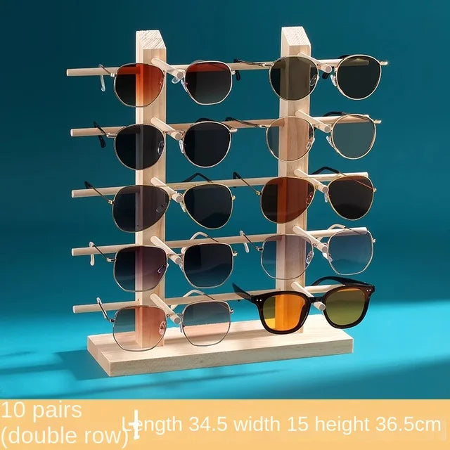 Solid wood glasses display rack jewelry rack sunglasses sunglasses storage rack myopia glasses display rack