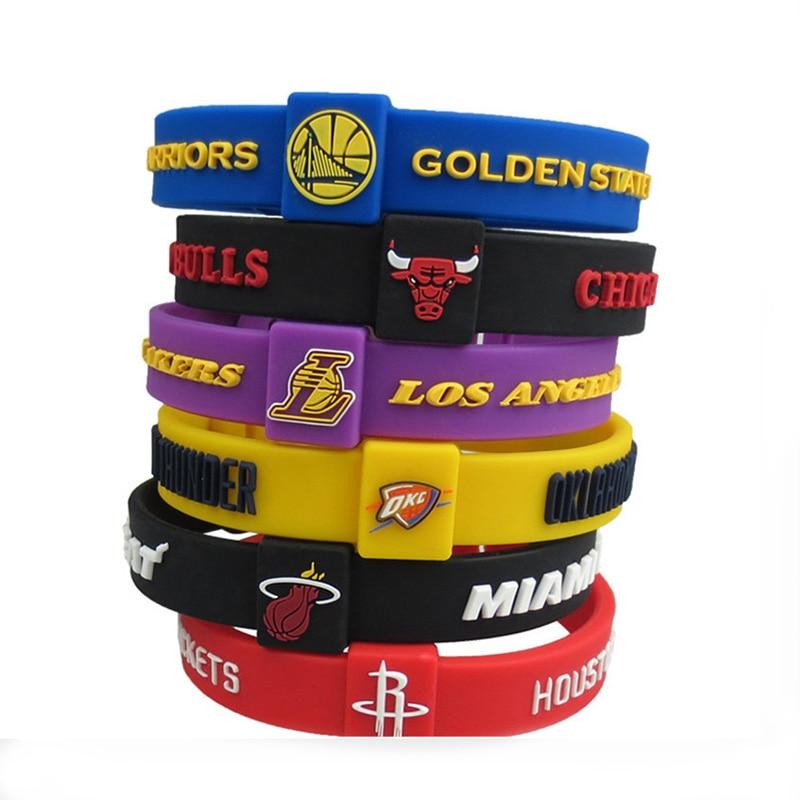 basketball team silicone bracelets sports wristbands