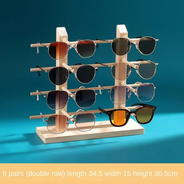 Solid wood glasses display rack jewelry rack sunglasses sunglasses storage rack myopia glasses display rack