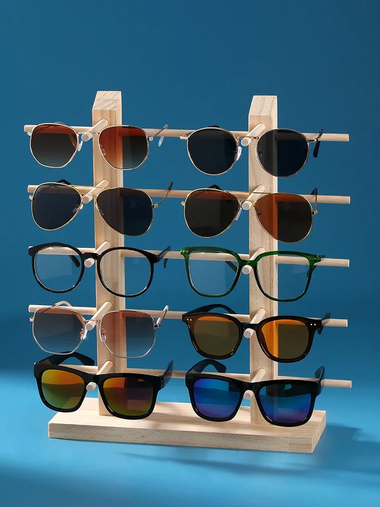 Solid wood glasses display rack jewelry rack sunglasses sunglasses storage rack myopia glasses display rack