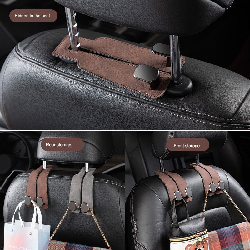 Car seat back phone holder hook