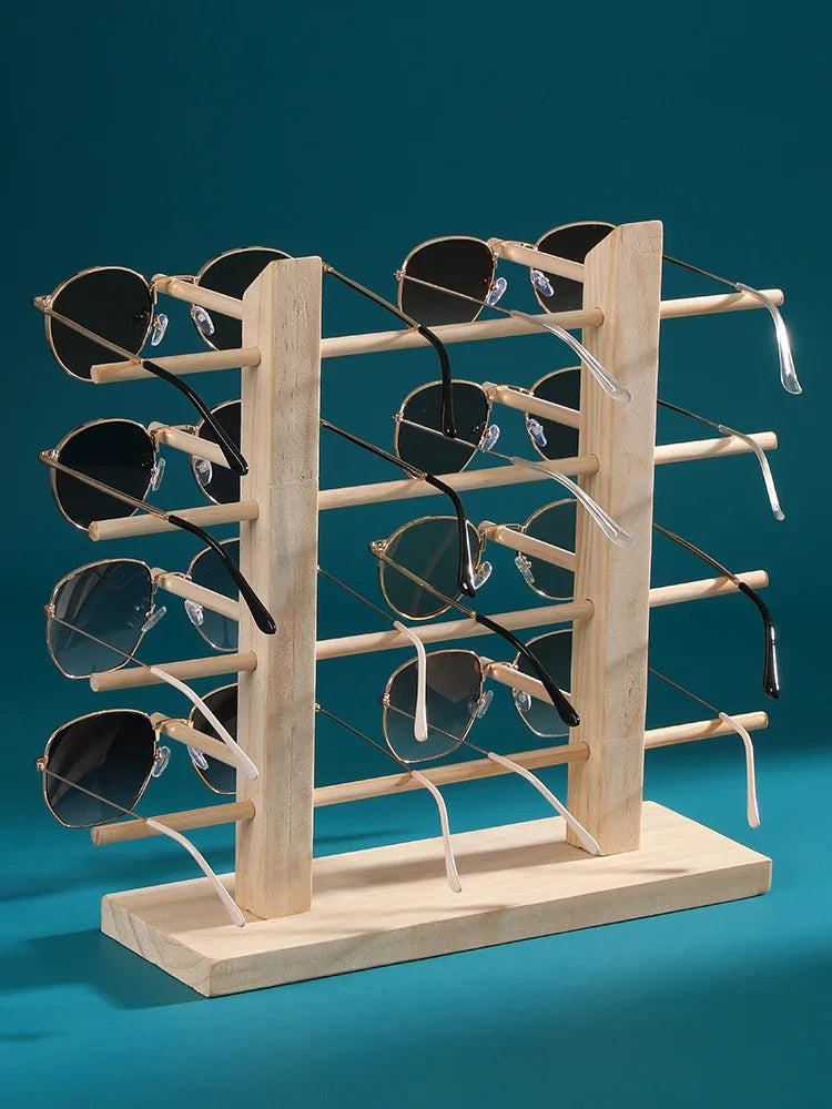 Solid wood glasses display rack jewelry rack sunglasses sunglasses storage rack myopia glasses display rack