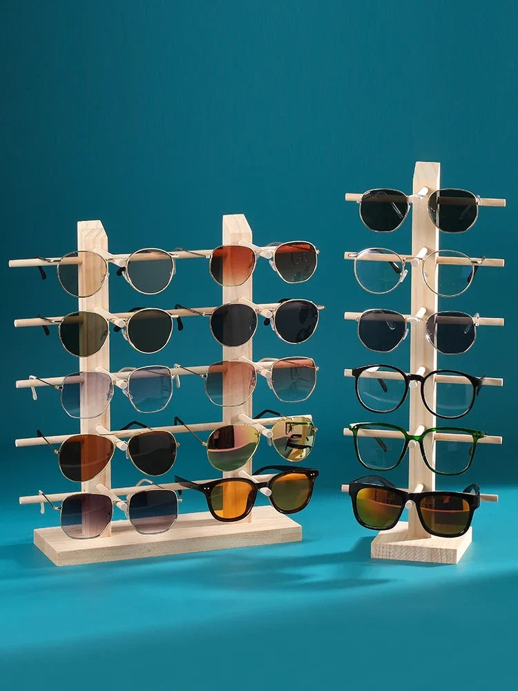 Solid wood glasses display rack jewelry rack sunglasses sunglasses storage rack myopia glasses display rack